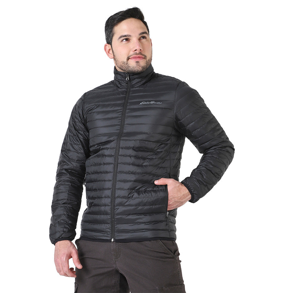 Chaqueta Eddie Bauer Microlight Down Negra Hombre | Outdoor Adventure Col