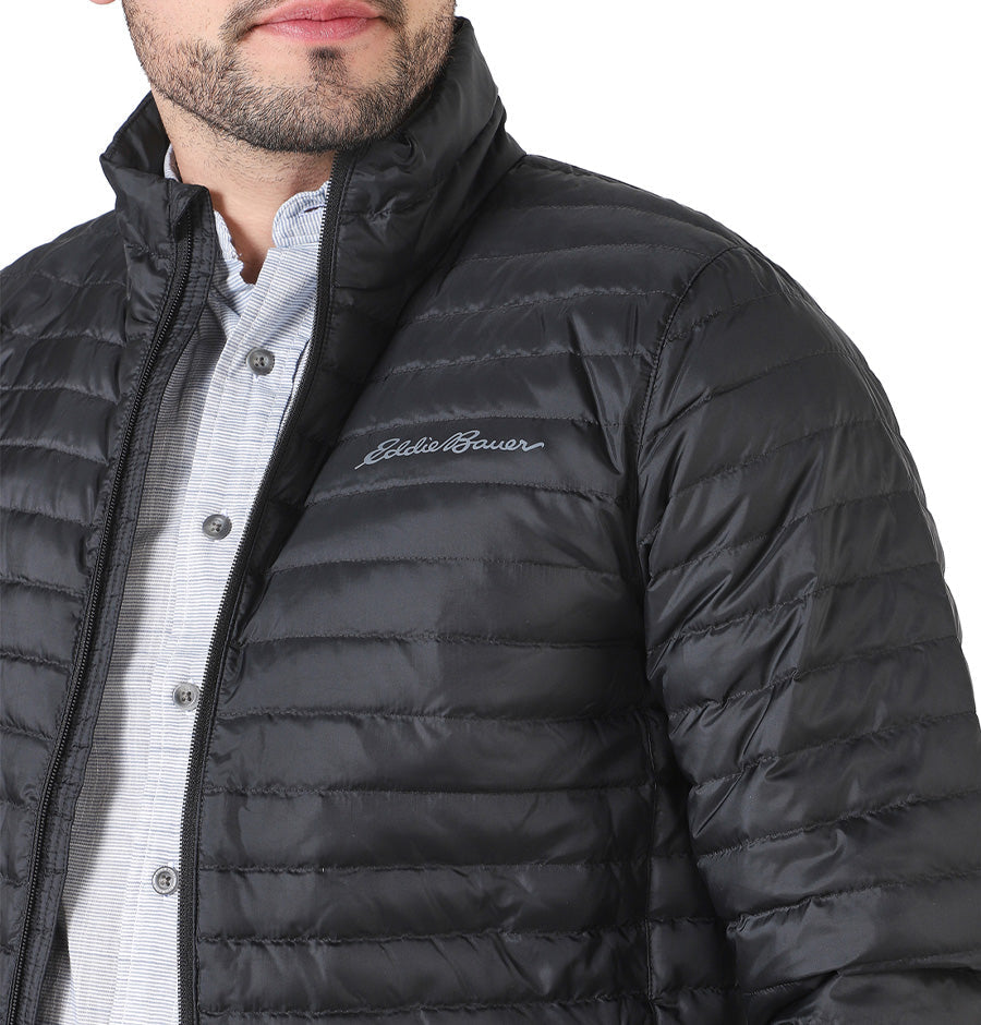 Chaqueta Eddie Bauer Microlight Down Negra Hombre | Outdoor Adventure Col