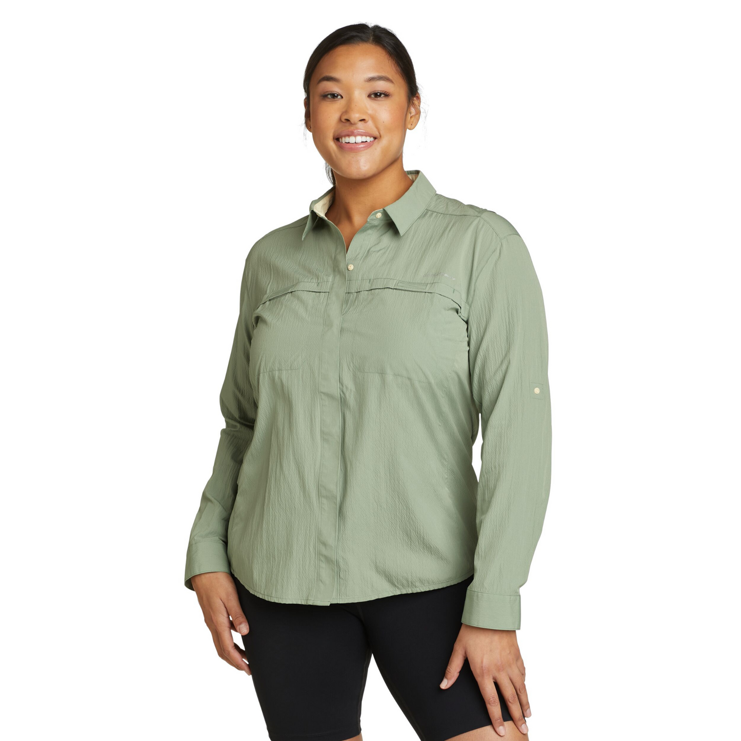 Camisa Mujer Guide UPF 2.0 Eddie Bauer Verde | Outdoor Adventure Colombia