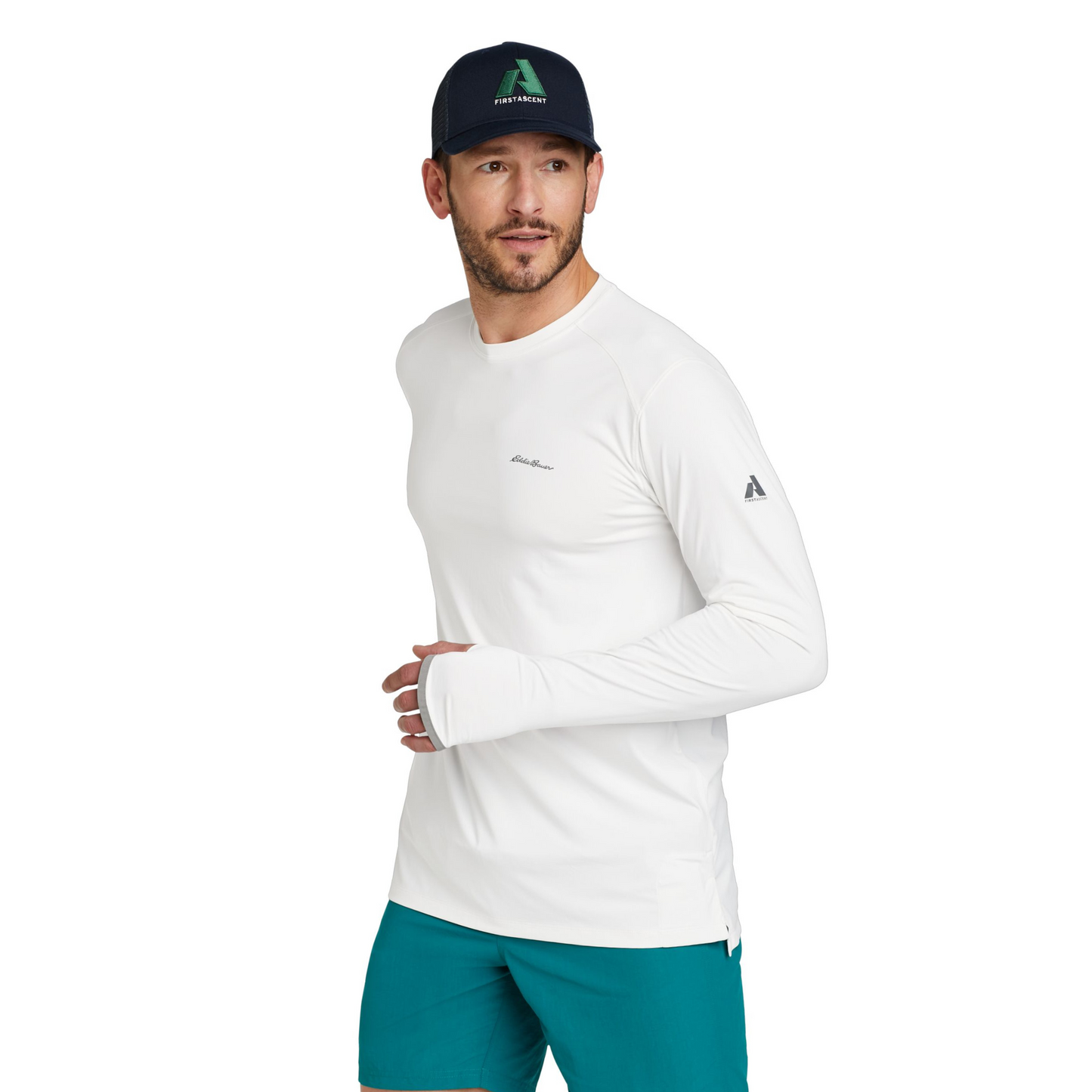 Buzo Solarfoil® UPF 2.0 Crew Eddie Bauer Hombre Blanco | Outdoor Adventure Colombia