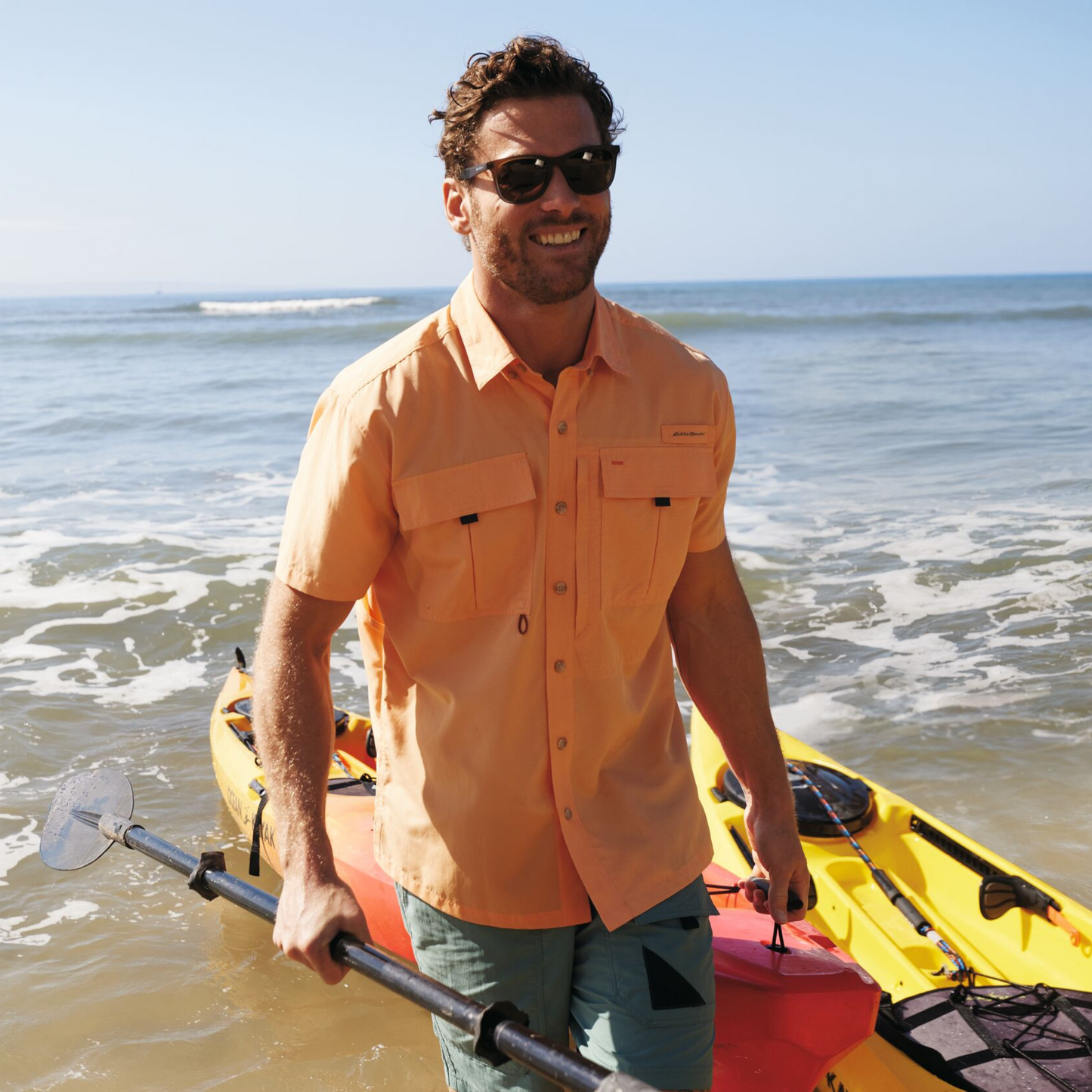 CAMISA HOMBRE UPF GUIDE 2.0 MANGA CORTA / EDDIE BAUER