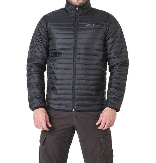 Chaqueta Eddie Bauer Microlight Down Negra Hombre | Outdoor Adventure Col