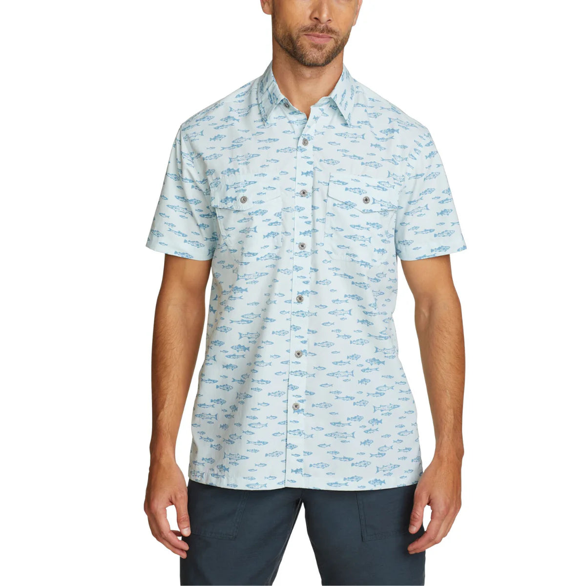 CAMISA HOMBRE/ MOUNTAIN PRINT MC