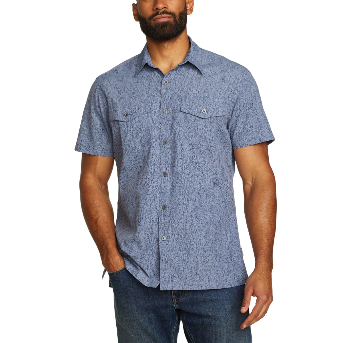 CAMISA HOMBRE/ MOUNTAIN PRINT MC