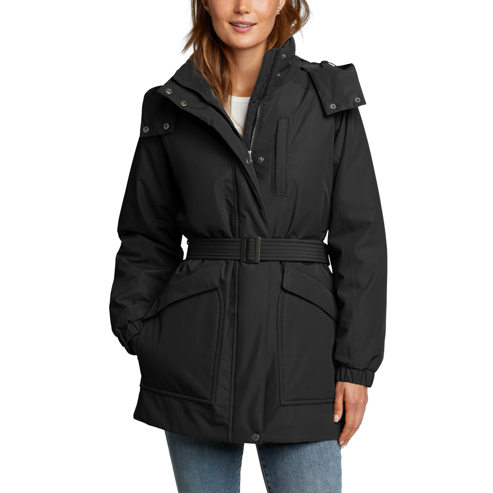 Chaqueta Rainfoil Eddie Bauer Mujer Negra | Outdoor Adventure Colombia