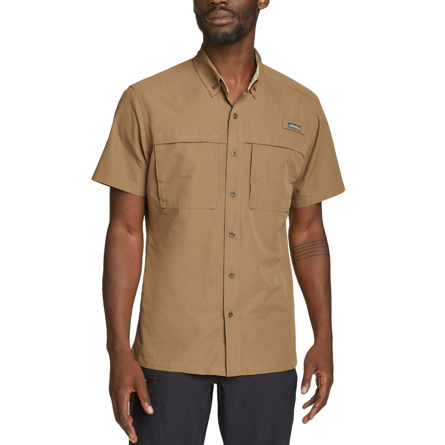 Camisa Hombre Ripstop Guide Eddie Bauer Verde | Outdoor Adventure Colombia