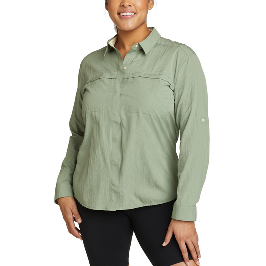 Camisa Mujer Guide UPF 2.0 Eddie Bauer Verde | Outdoor Adventure Colombia