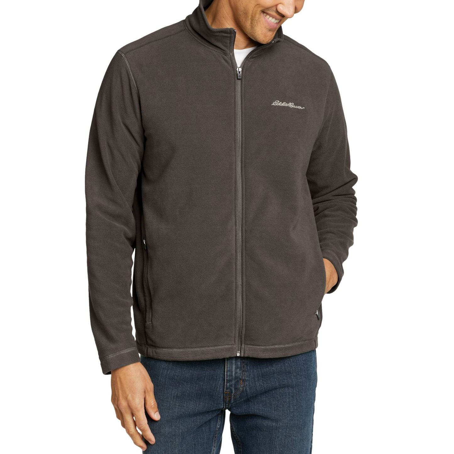 Chaqueta Polar Quest Eddie Bauer Hombre Café | Outdoor Adventure Colombia