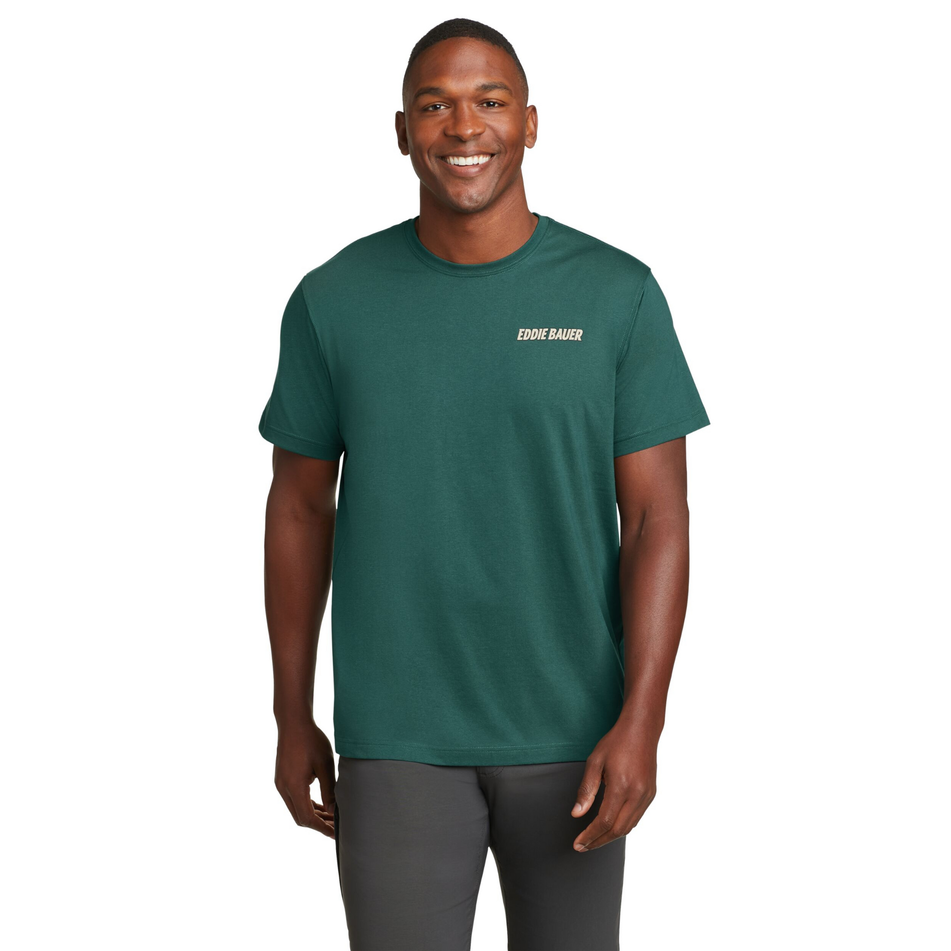 Camiseta Eddie Bauer Fly Fish Verde | Outdoor Adventure Colombia