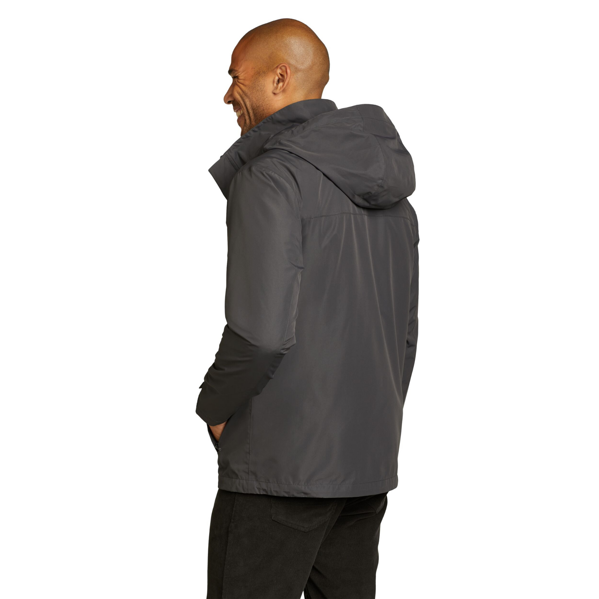 Chaqueta Packable Rainfoil® Eddie Bauer Hombre Negra | Outdoor Aventure Colombia